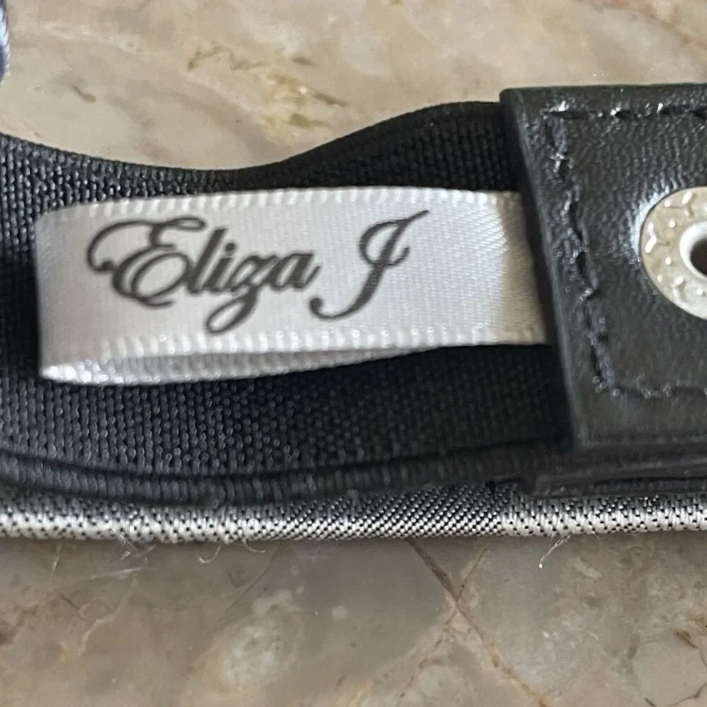 Eliza Women’s Belt Rhinestone Medallion Blue Multi Size 14 Formal Event Dressy